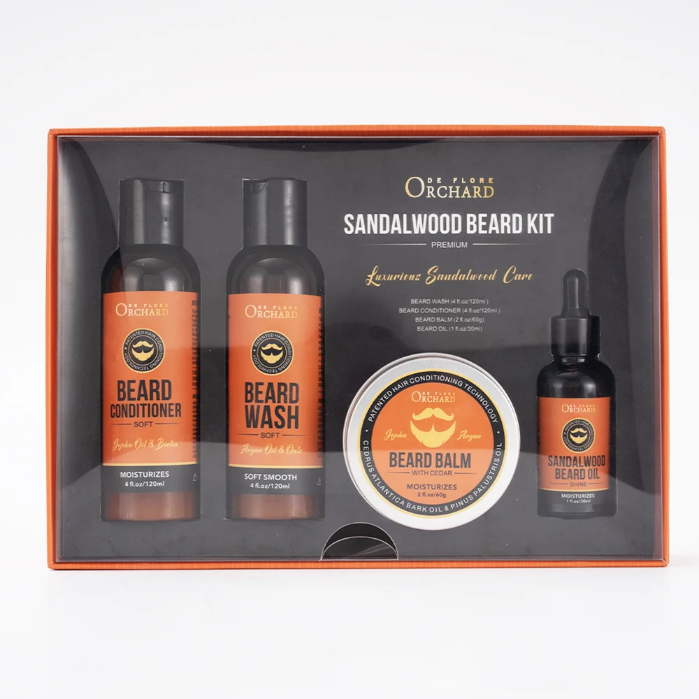 Private Label Custom Wholesale Beard Care Set Nourishes And Brightens Beard Beard Set For Men