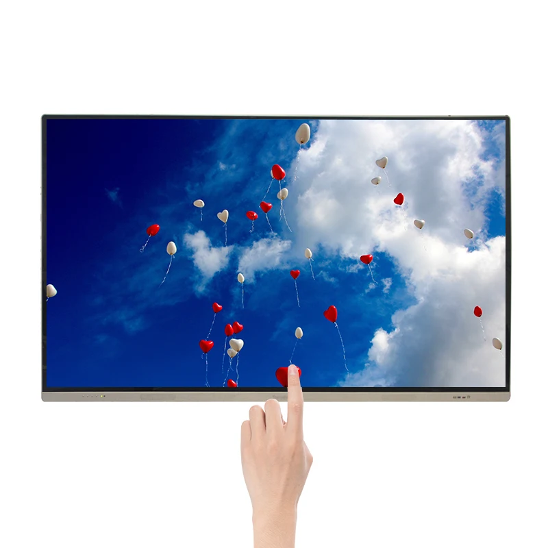 4 к разрешение 55 65 86 дюймов PCAP touch закаленное стекло панель матовый экран мониторы с HMI DP порты