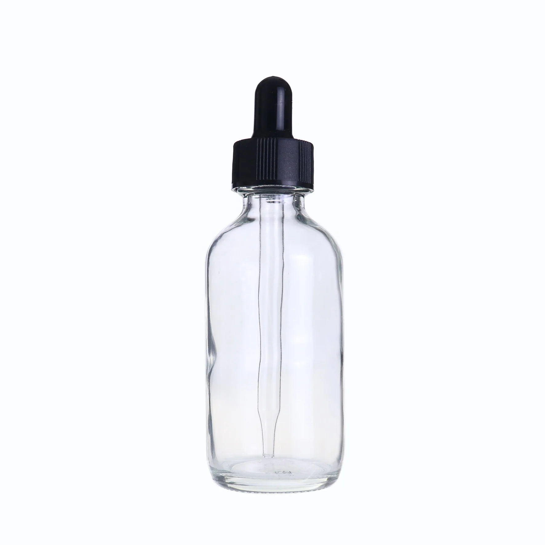 1oz 2oz 30ml 60ml Boston Amber Clear serum oil Glass Dropper Bottles With Pipette