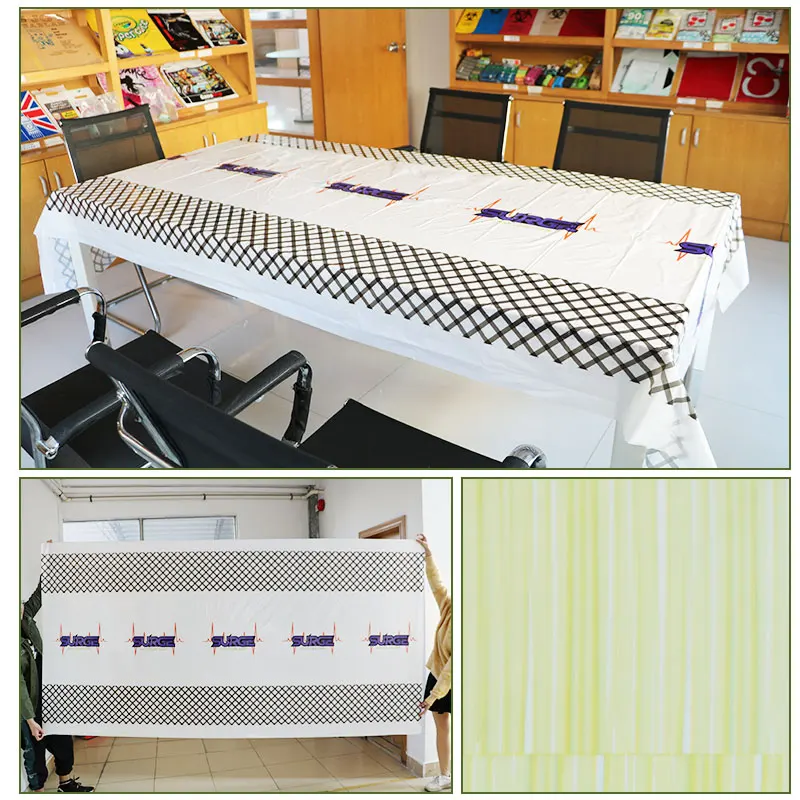 LDPE Custom Printed Table Cover Plastic Sheet For Table protection