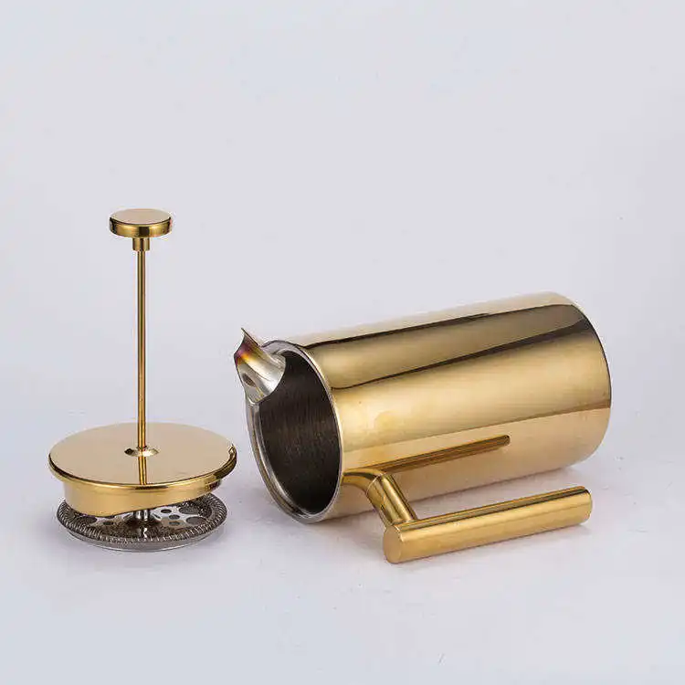 Factory Double Wall Stainless Steel Coffee Maker Coffee Tea French Press