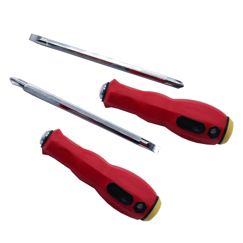 DILGOD Wholesale 2 IN1 Screwdriver Set Cr-V Oil Resistant Screwdriver Magnetic With Rubber Handle Tools