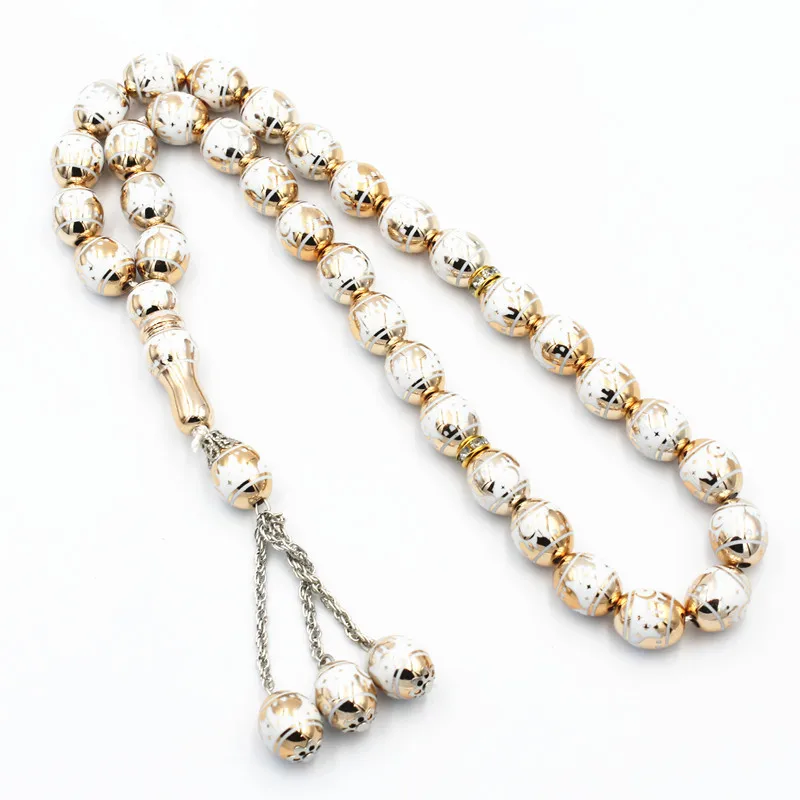 New Arrival 33pcs Tasbeh Muslim Prayer Beads Wholesale Islamic Muslim Rosary Beads