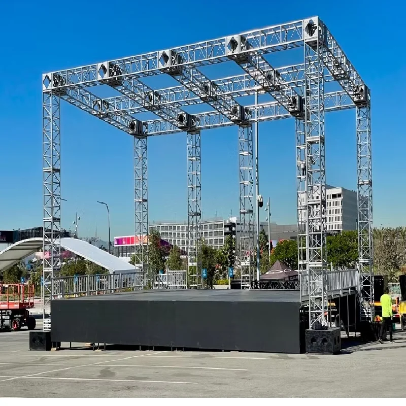 Free Design Roof Spigot Truss Aluminum Heavy Duty Square Box Stage System