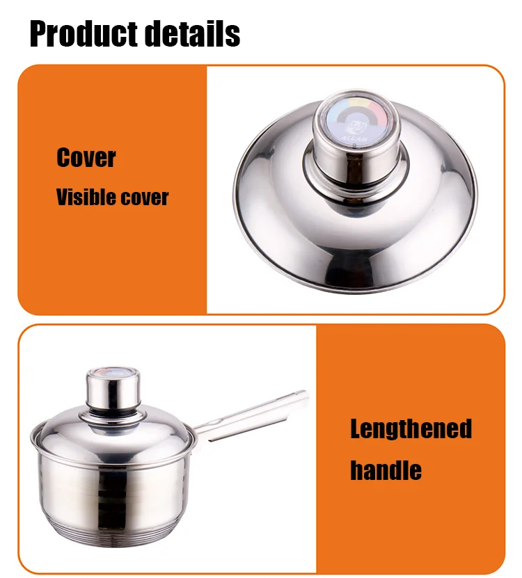 Kitchen pot stainless cooking set professional cooking pans kitchenware induction cooking set