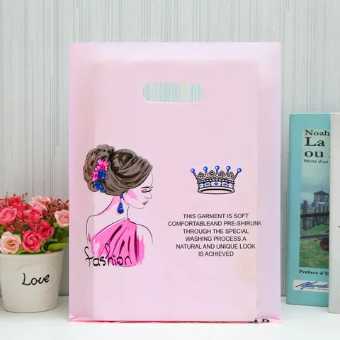 Cheap Price Ready to Ship customized plastic shopping bags with logo print