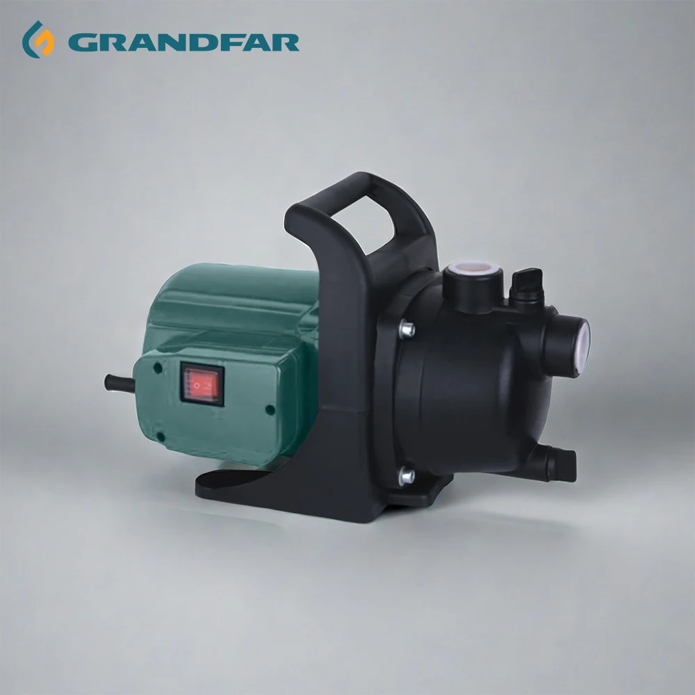 GRANDFAR 220V 0.8hp 0.6Kw European Jet Pump Aluminum wire Motor Outdoor electric High Pressure Water Jet Pump with handle