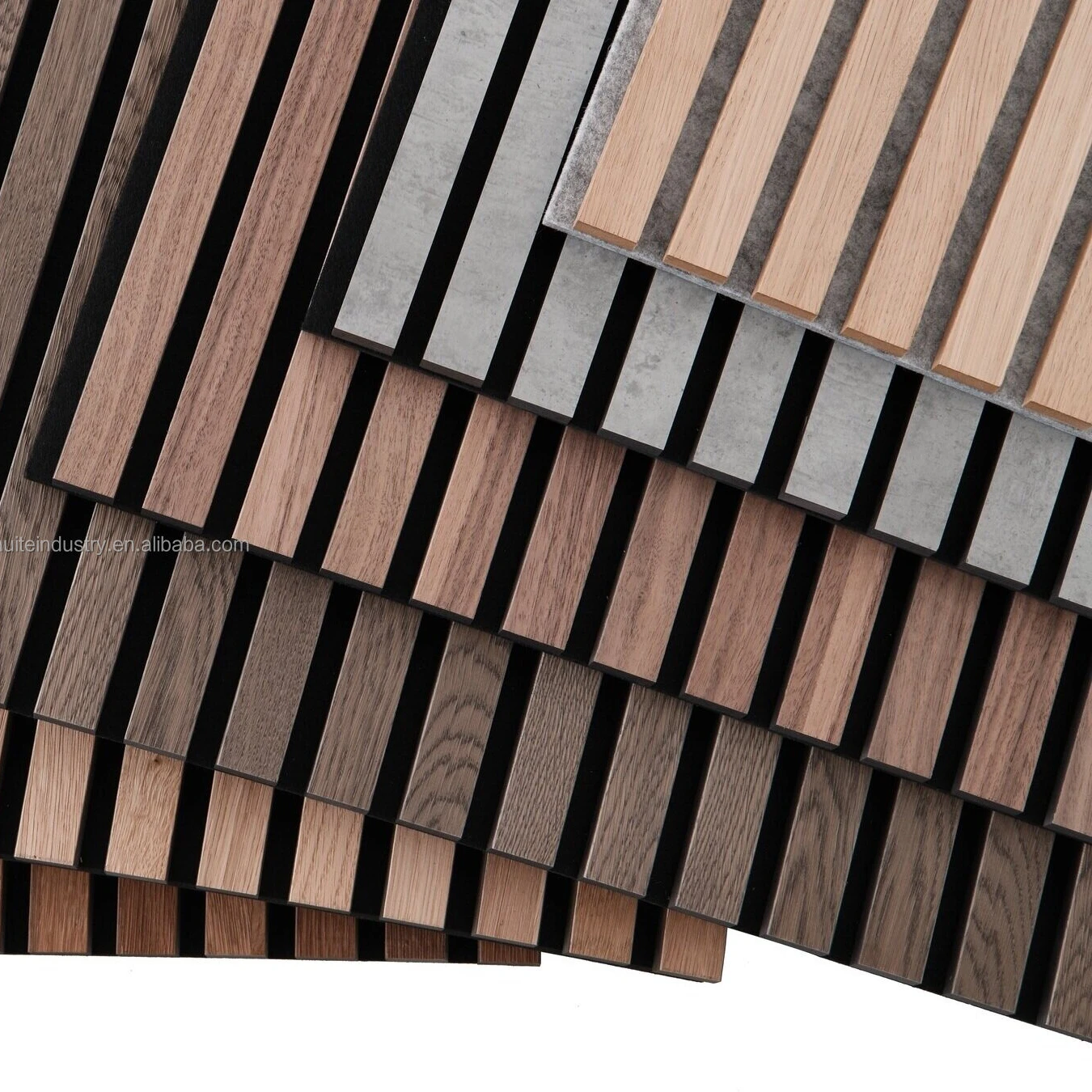 Eco Friendly office building sound absorption use with polyester fiber panel wood Acoustic panel soundproof board