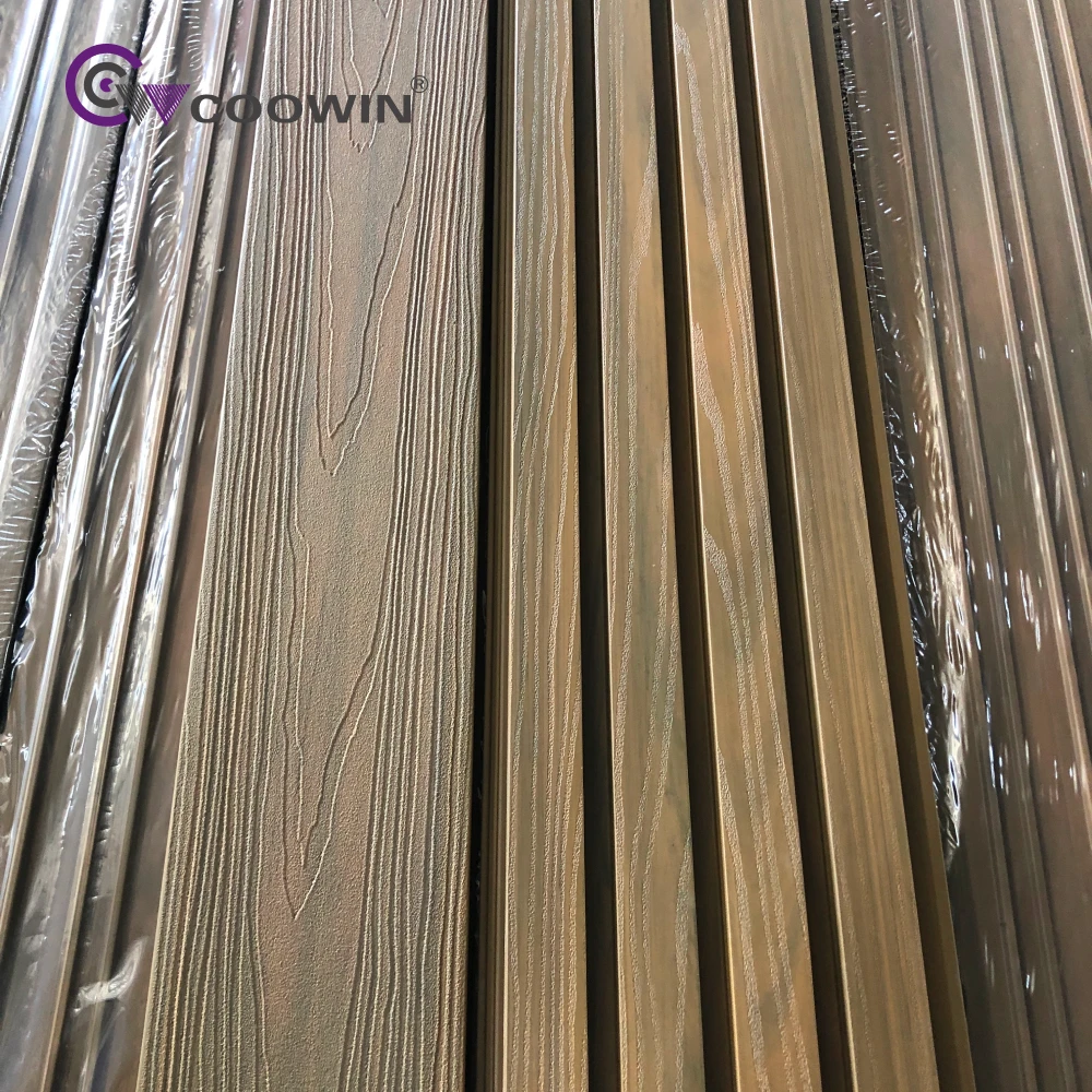 Outdoor Modern villa stone exterior wpc wall cladding panel for external composite wall cladding