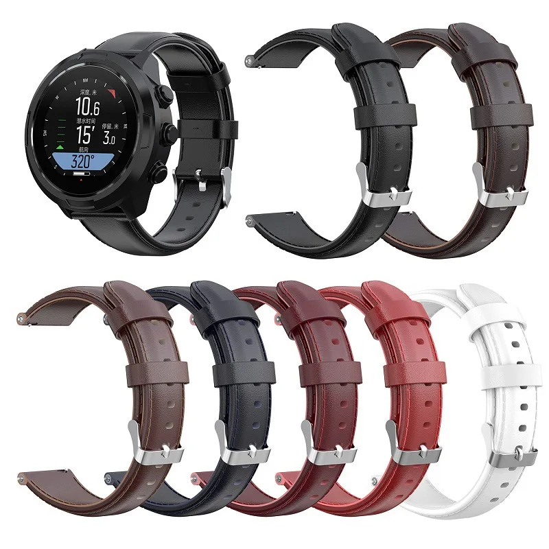 Сменный кожаный ремешок Qiman для смарт-часов SUUNTO 9/ 9Baro, ремешок для часов, браслет для SUUNTO 7/D5i/Spartan/Sport