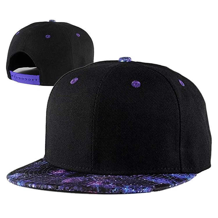 LOW MOQ Wholesale Flat Brim 3D Embroidery Logo Fitted Hat Snapback Cap Custom Hip Hop Hat