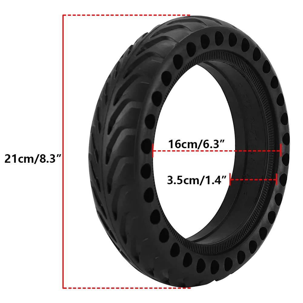 8 1/2x2 Honeycomb Solid Tire Escooter 8.5 Inch Explosion-proof Non-Pneumatic Tyre For Xiaomi M365 Pro 1S Electric Scooter Wheel