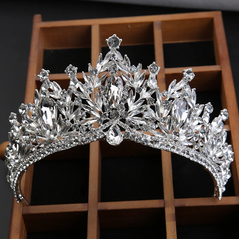 2024 Rhinestone Crystal Tiaras and Crowns Headband For Women Birthday Pageant Wedding Prom Princess Crown