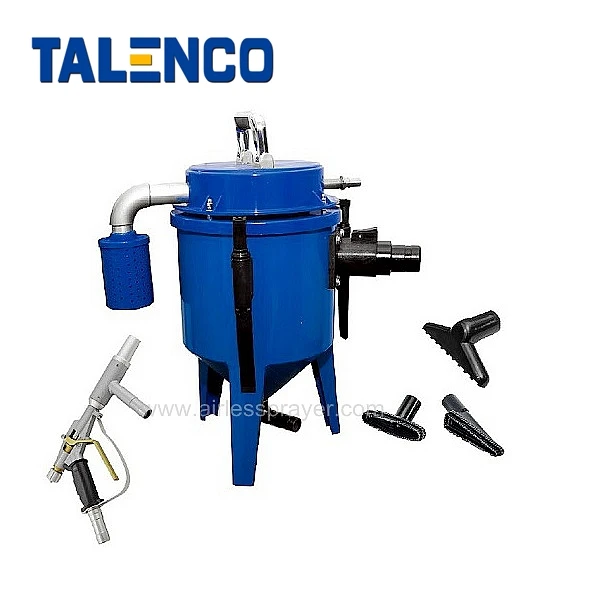 Portable Dustfree Vacuum Blasting Machine Power Injector Abrasive Blasting Gun