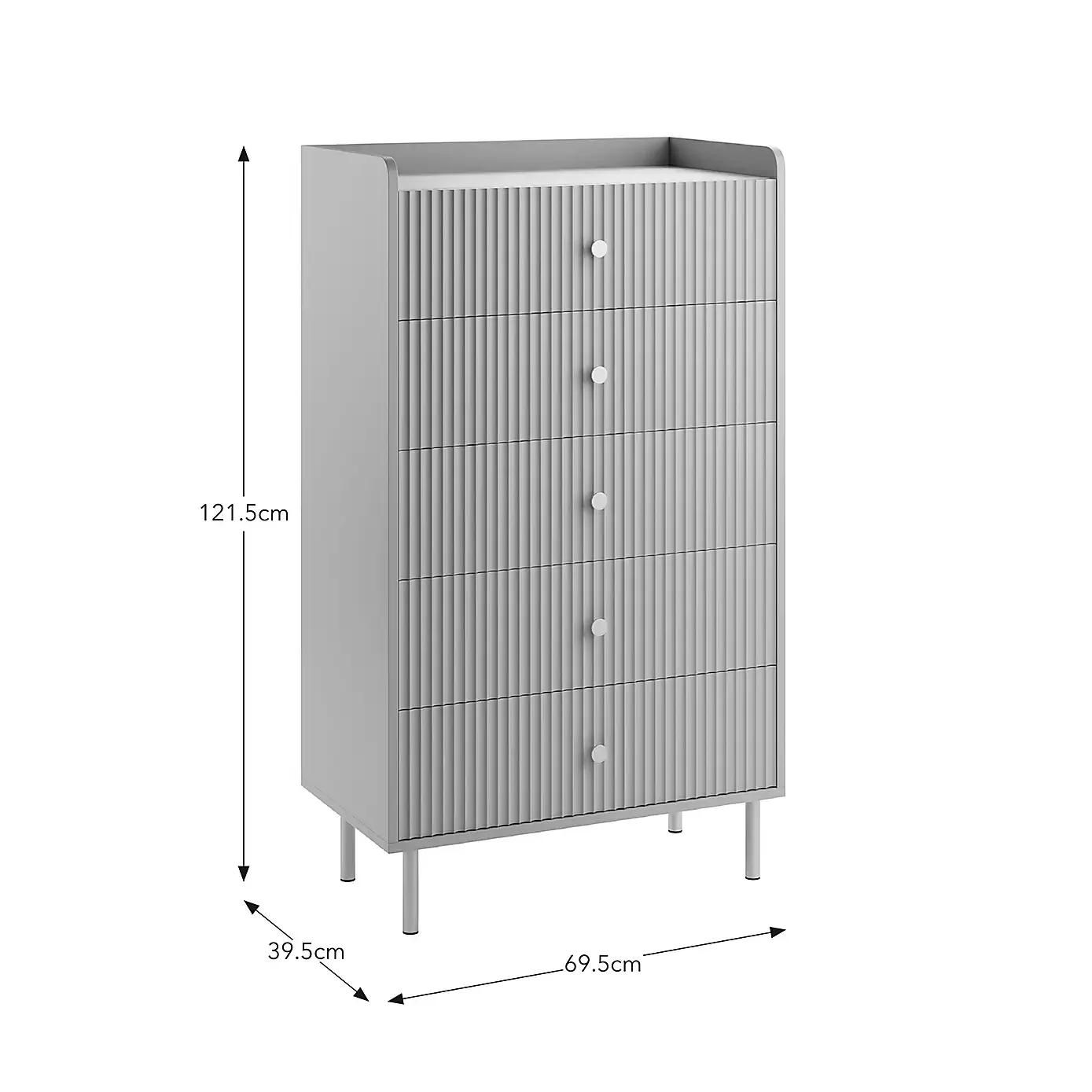 Modern Chest of Drawers with 5 Drawers,Deep Drawers,Clothes Organizer,Large Storage Cabinet for Living Room, Bedroom,Green