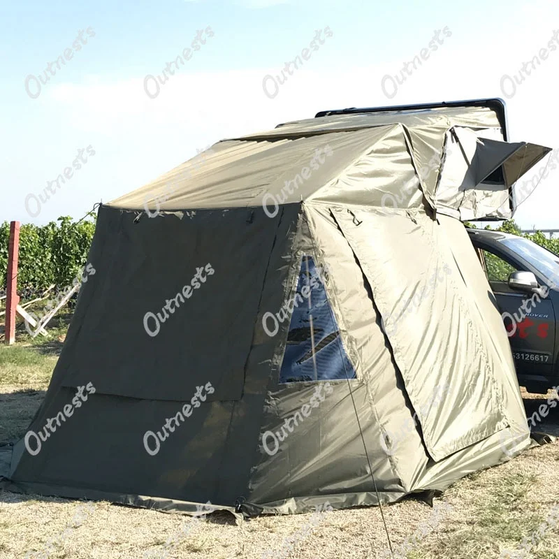 Легкая установка на 2-3 человек, воздушный поддерживаемый жесткий корпус, автомобильная крыша, палатка с полкой