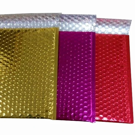 Designer Mailer High Quality Metallic Foil Rose Gold Custom Logo Padded Bubble