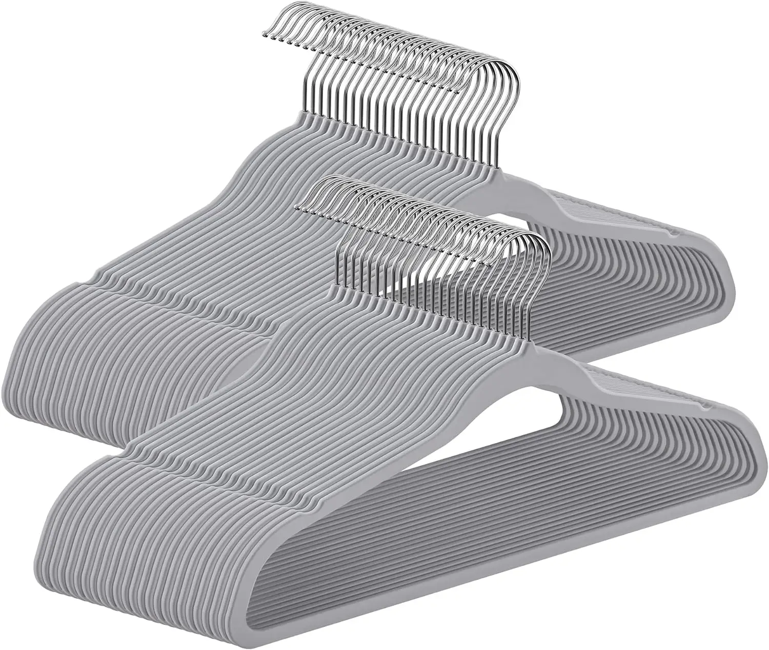 360 Degree Swivel Hooks Wet And Dry Clothes hangers Slim Space Saving with Notches Rubber-Coated Plastic Hangers