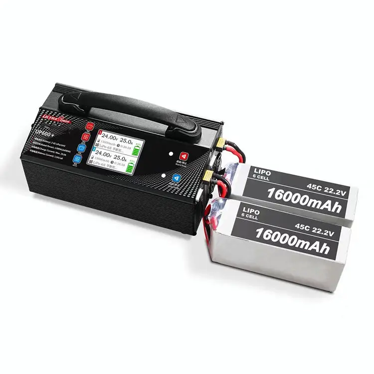 Ultra Power Drone AC Charger UP600+ 20A 25A LiPo LiHV Carregadores Bateria For Charging of Tattu 22.2v 6s1p 16000