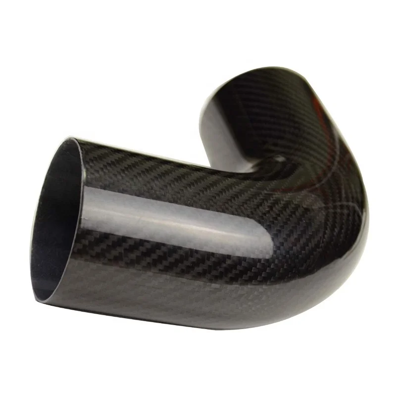 High Strength Air Intake Tube 90 Degree Intake Hoses Carbon Fiber Intake Elbow Bent Tube Pipe