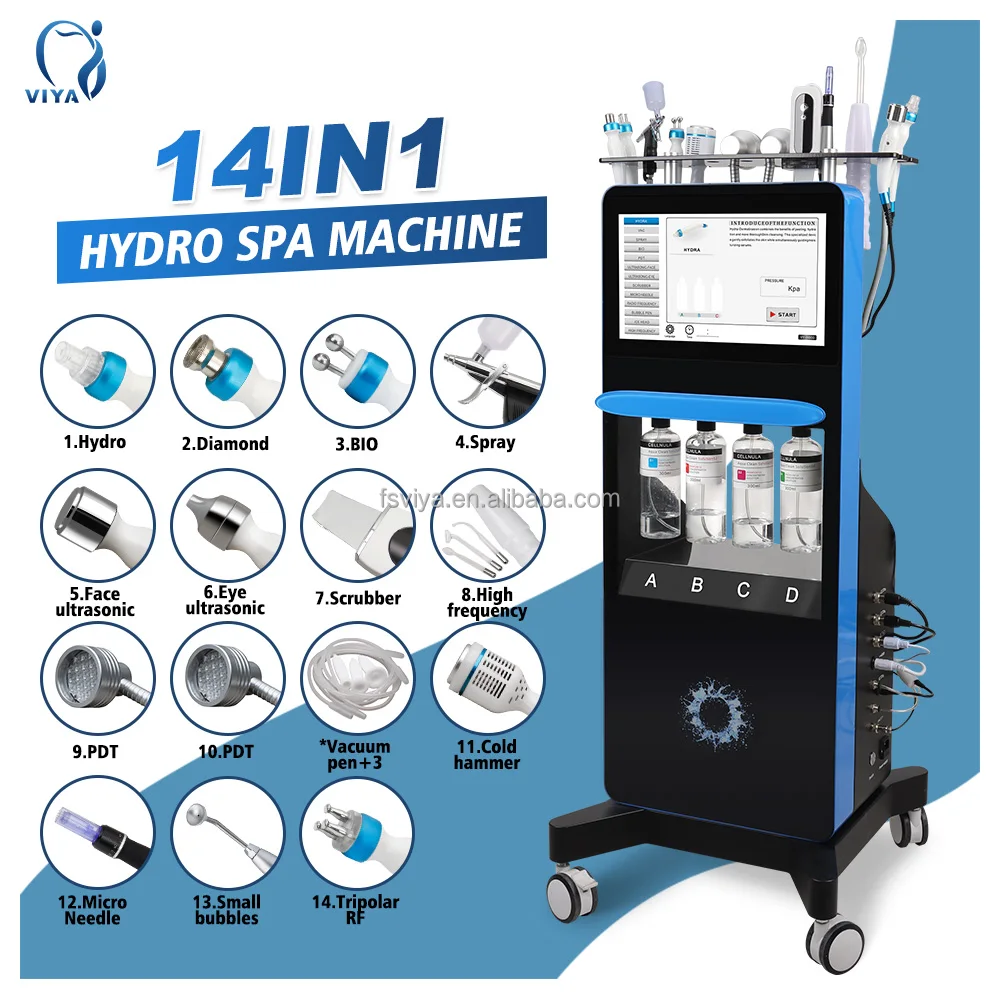 New oxygen jet microdermabrasion hydrodermabrasion facial machine for  beauty spa face massager device skin care & tools(facial)