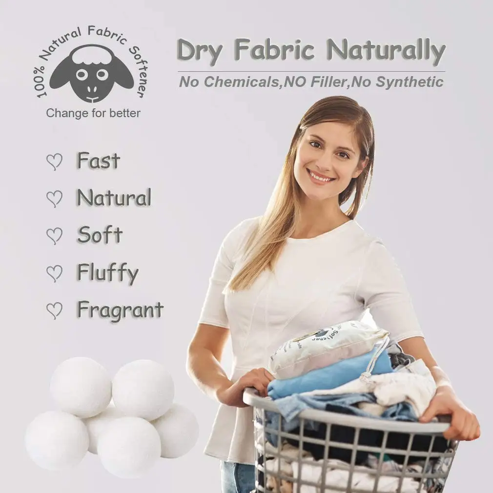 7 см Натуральная Экологически чистая стиральная машина чистый шар 100% шерсти смягчитель шерсти сушильные шарики