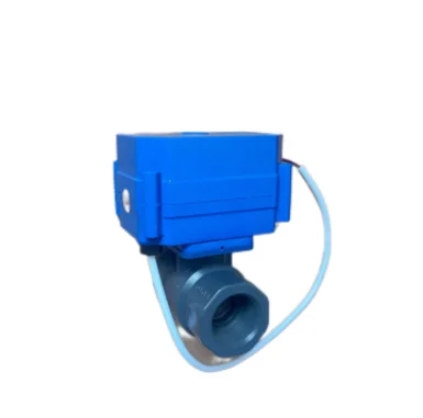 DN25 Upvc Электрический шаровой клапан для легкой установки очистки сточных вод OEM настраиваемый контроль водяного газа
