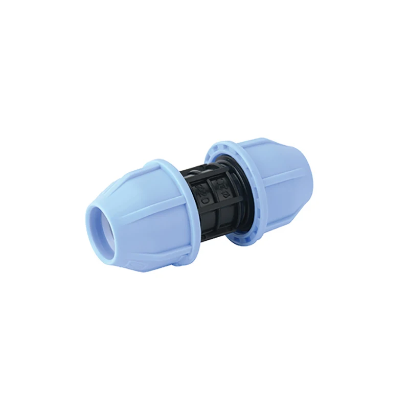 SALVADOR Durable 32mm DIN Light Blue Fish Type PN16 PP Compression Fittings Equal Tee for Irrigation Plastic Pipe Fittings