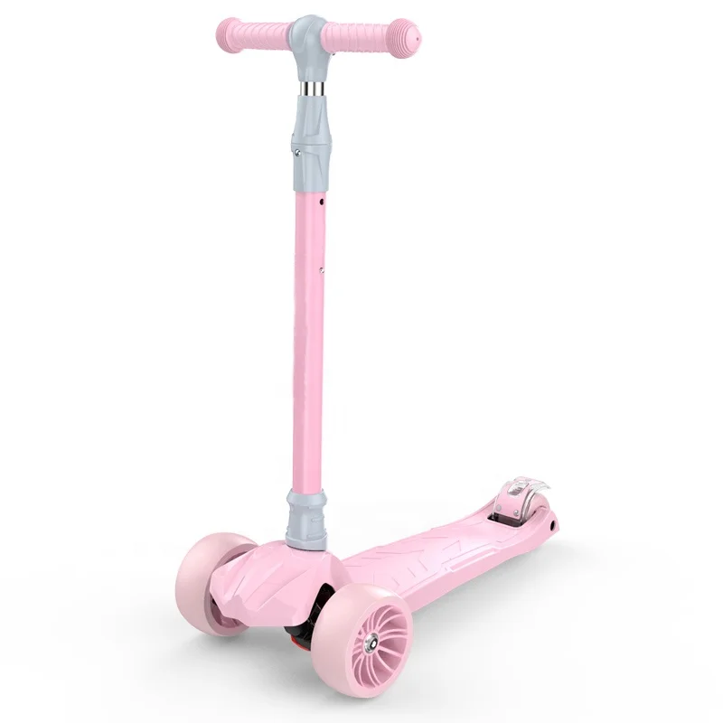 Быстро складывающийся трехколесный детский пластиковый скутер, стабильный детский мини-скутер