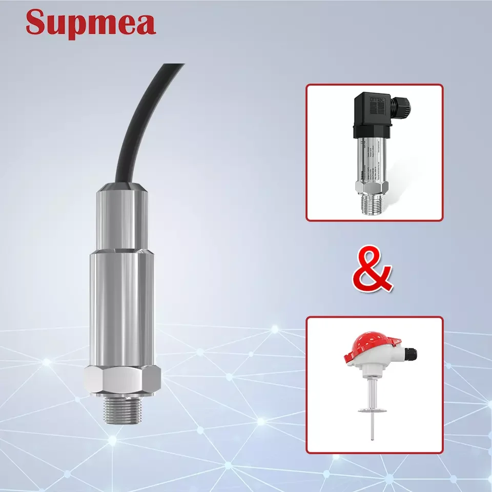 Промышленность 2 в 1, датчик температурного давления, диапазон 0-12 Ба, пищевой Класс r, передатчик давления modbus