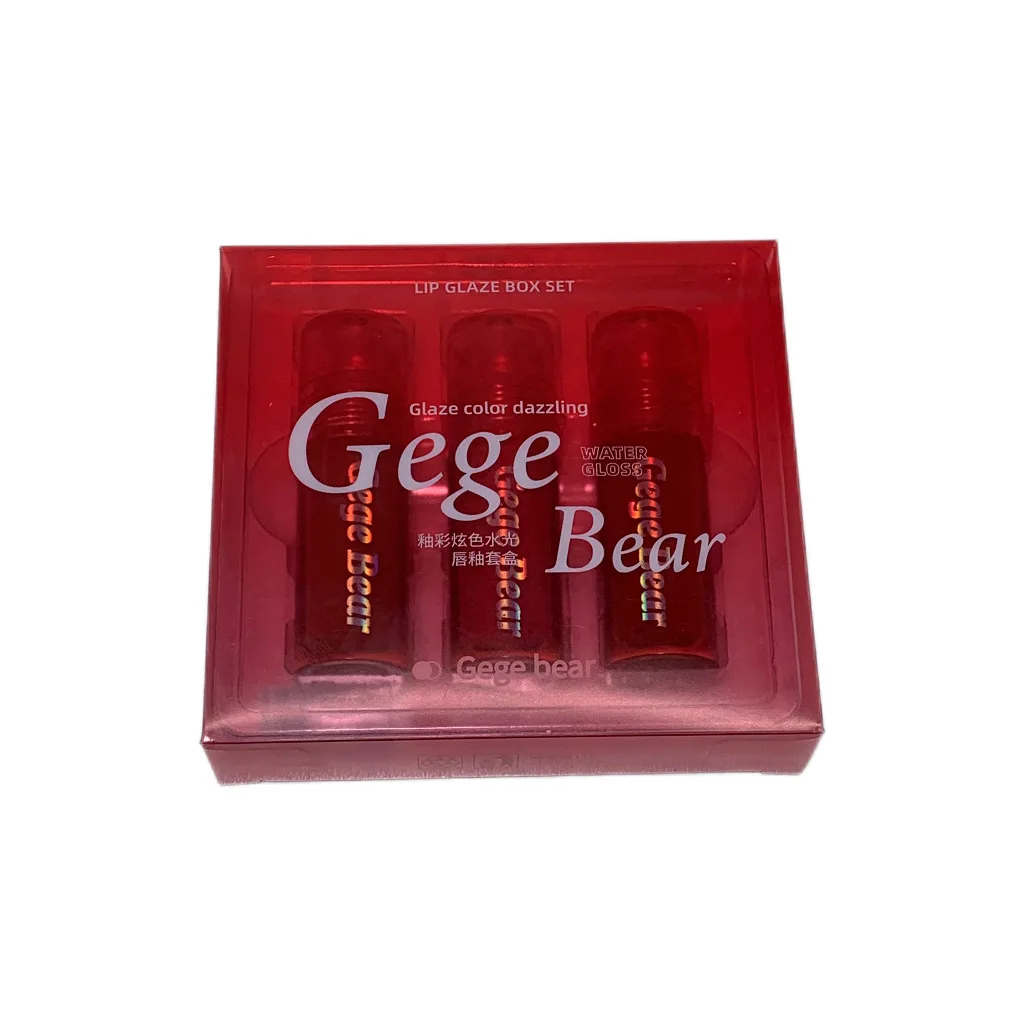 Gege bear Moisturizing Lipstick Lip Oil Light Set cool colors dazzling water lip gloss