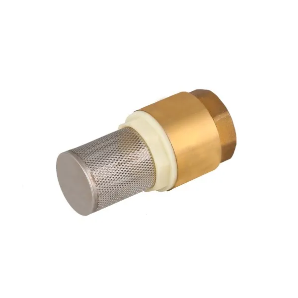 Латунный пружинный обратный клапан с фильтром SS, латунный ножной клапан 1/2-4 дюйма
