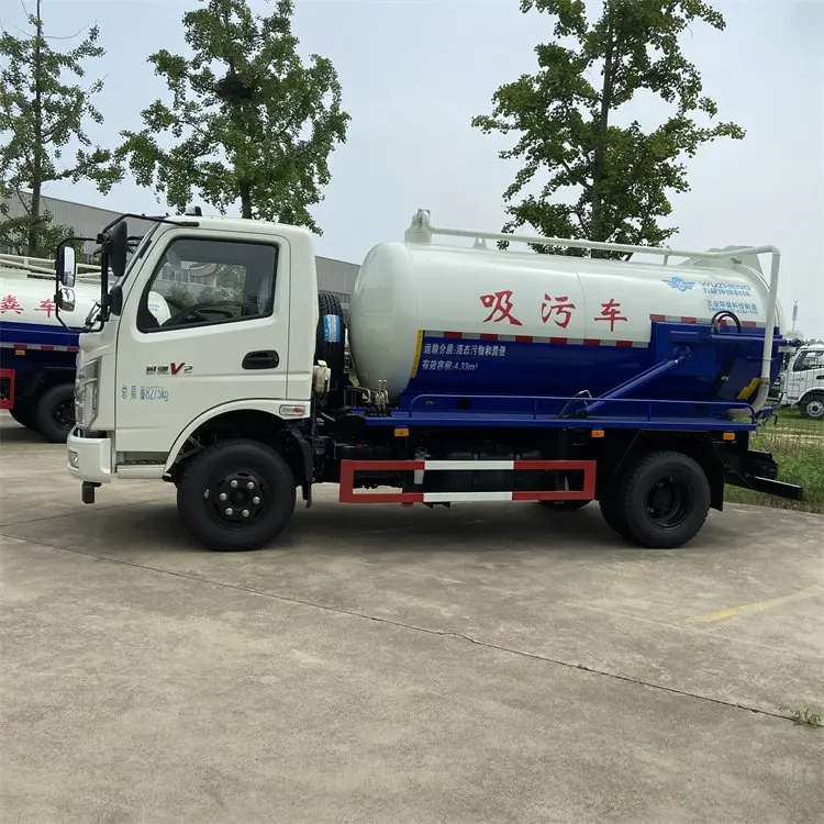 5T waste water suction truck Jiangnan sewage suction tanker truck manufacturer discount sales