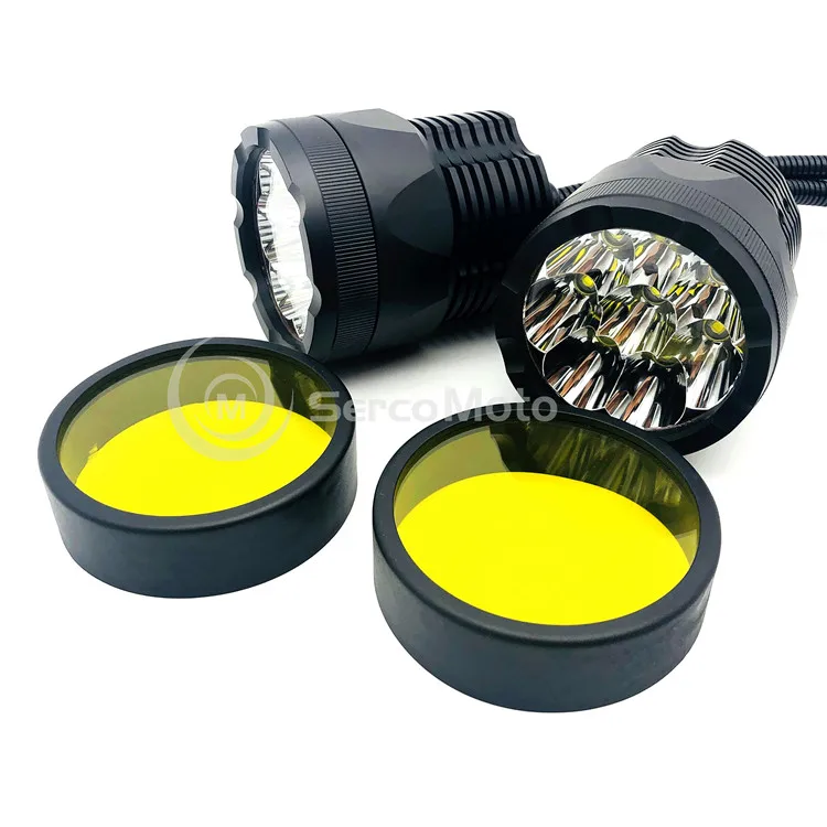 Sercomoto gold профессиональный мотоциклетный передний светодиодный противотуманный фонарь со вспышкой фара для вождения точечный фонарь мини вспомогательная фара для подиума