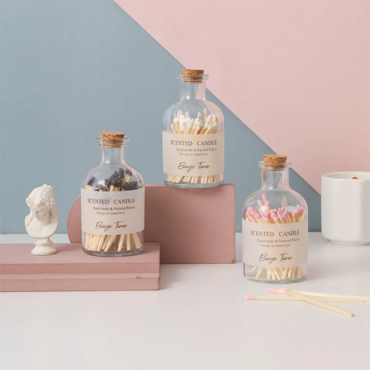 Customized Long Matches Bottled stick matches Special for aromatherapy candles