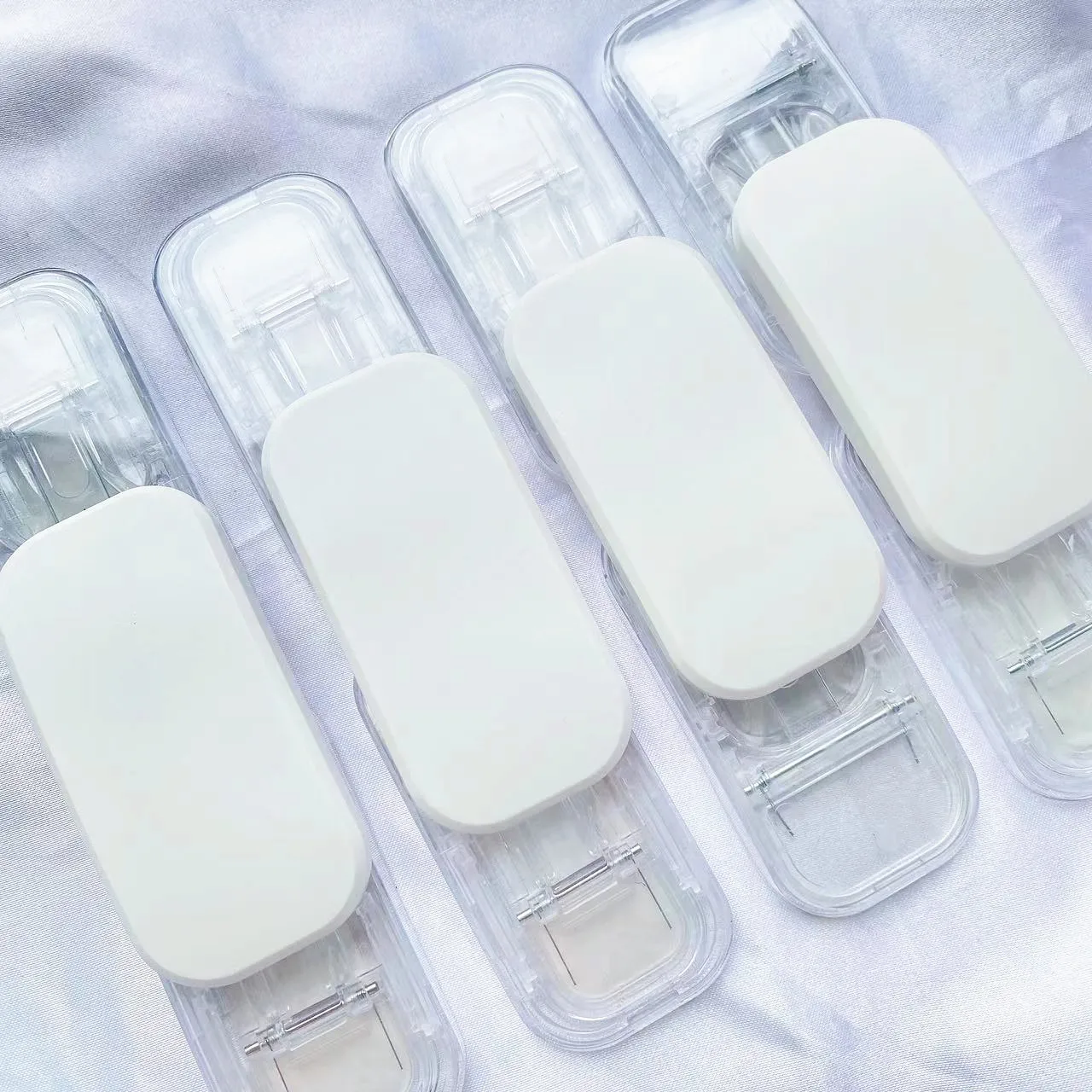 Wholesale push-pull invisible folding bracket Buckle phone buckle telescopic transparent bracket