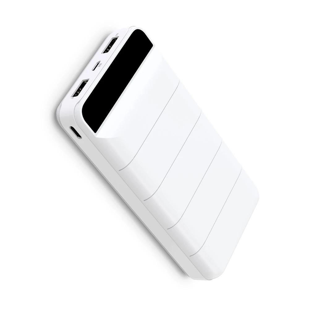 Power Bank Portable Charger 20000mAh Ultra High Capacity External Battery Pack 3 USB Output with LCD Display Dual Flashlights