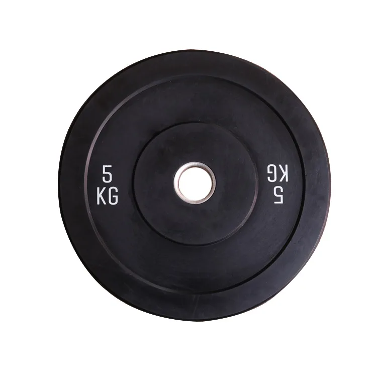 Gym Use Weightlifting 5KG, 10KG, 15KG, 20KG 25KG Bumper Weight Plates, Black 50MM Rubber Bumper Plates