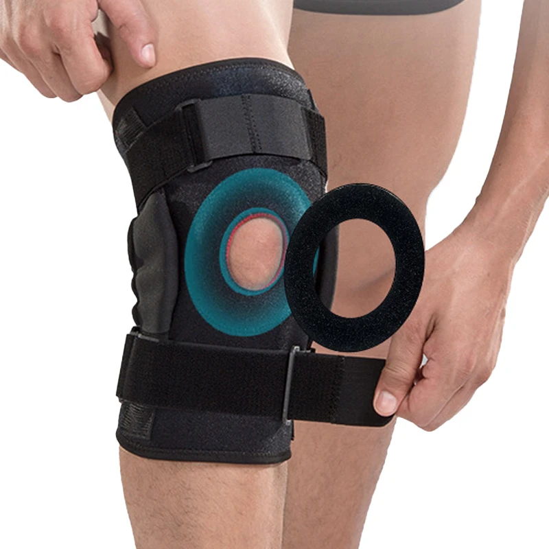New Neoprene breathable Stabilizer Open Patella Knee pad Orthopedic Hinged sleeve support Knee sport Brace for joint sprain pain