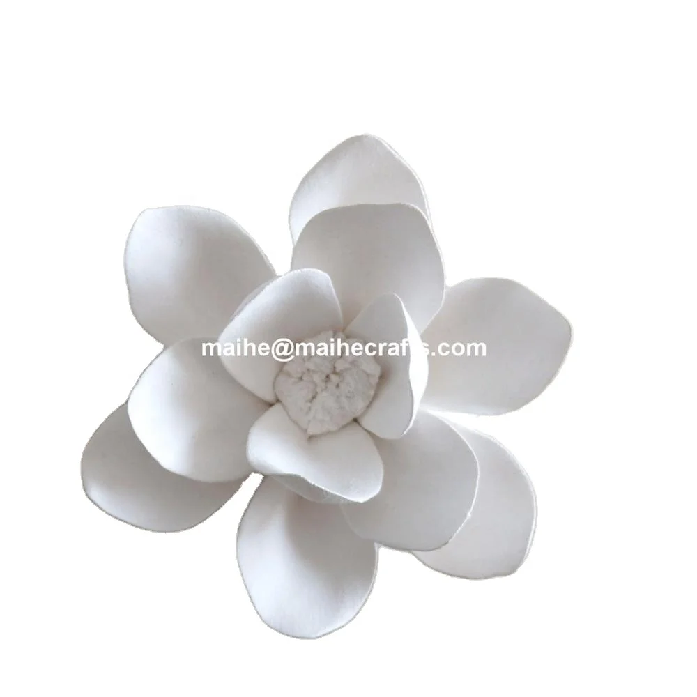 Passive Ceramic Scent Aroma Stone flower Bottle Reed Diffuser