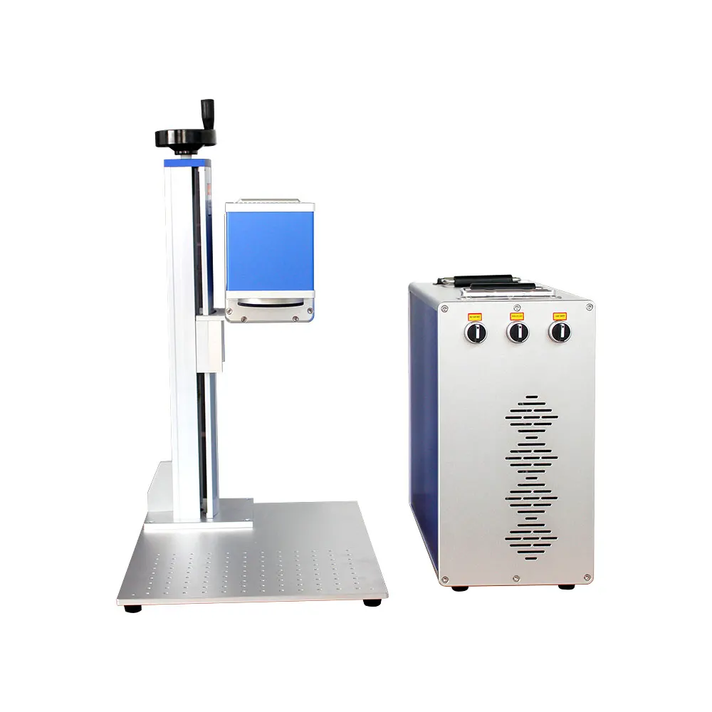 Desktop Portable Mini Split RF CO2 Laser Marking Engraving Machine for logo Picture bar Code Engraving