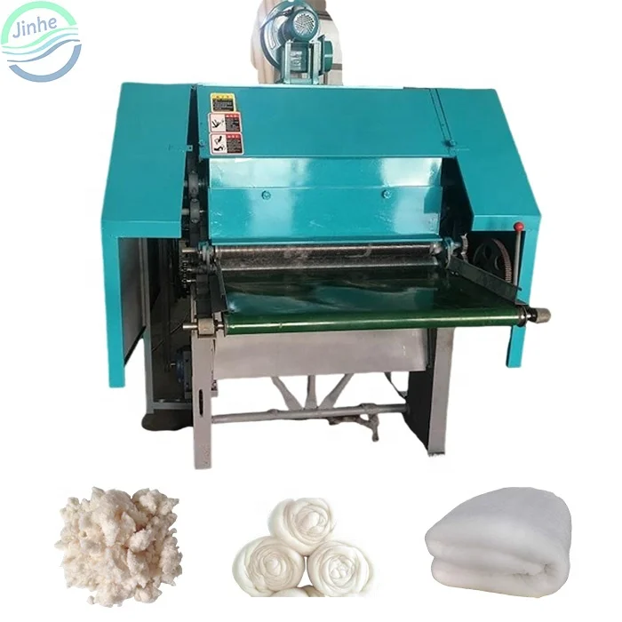 Commercial hemp fiber carding sheep wool combing machine cotton carding polyester fiber wadding making processing machine