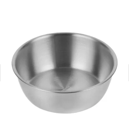 Korean 304 Stainless Steel Rice Wine Sauce Dish Dipping Serving Tray Bowls Metal Noodle Pickle Cooking Bowl With Handle