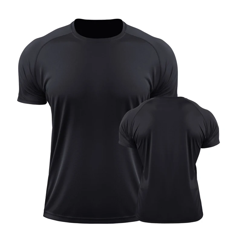 Factory direct selling custom blank t shirt polyester black tshirts