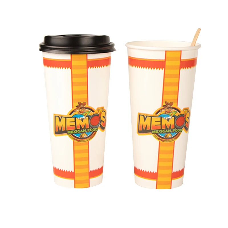 
 Одноразовая двойная ПЭ пла-пленка 500 мл 680 мл холодная Сода питьевая бумажная чашка бумажные чашки для горячих напитков для газировки колы berverage  