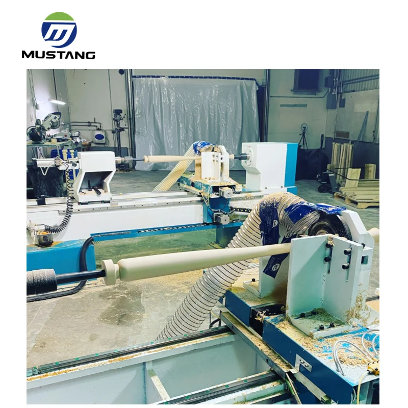 MT1530 Mustang 1530 CNC Wood Turning Lathe for Baseball Bat Wooden Post