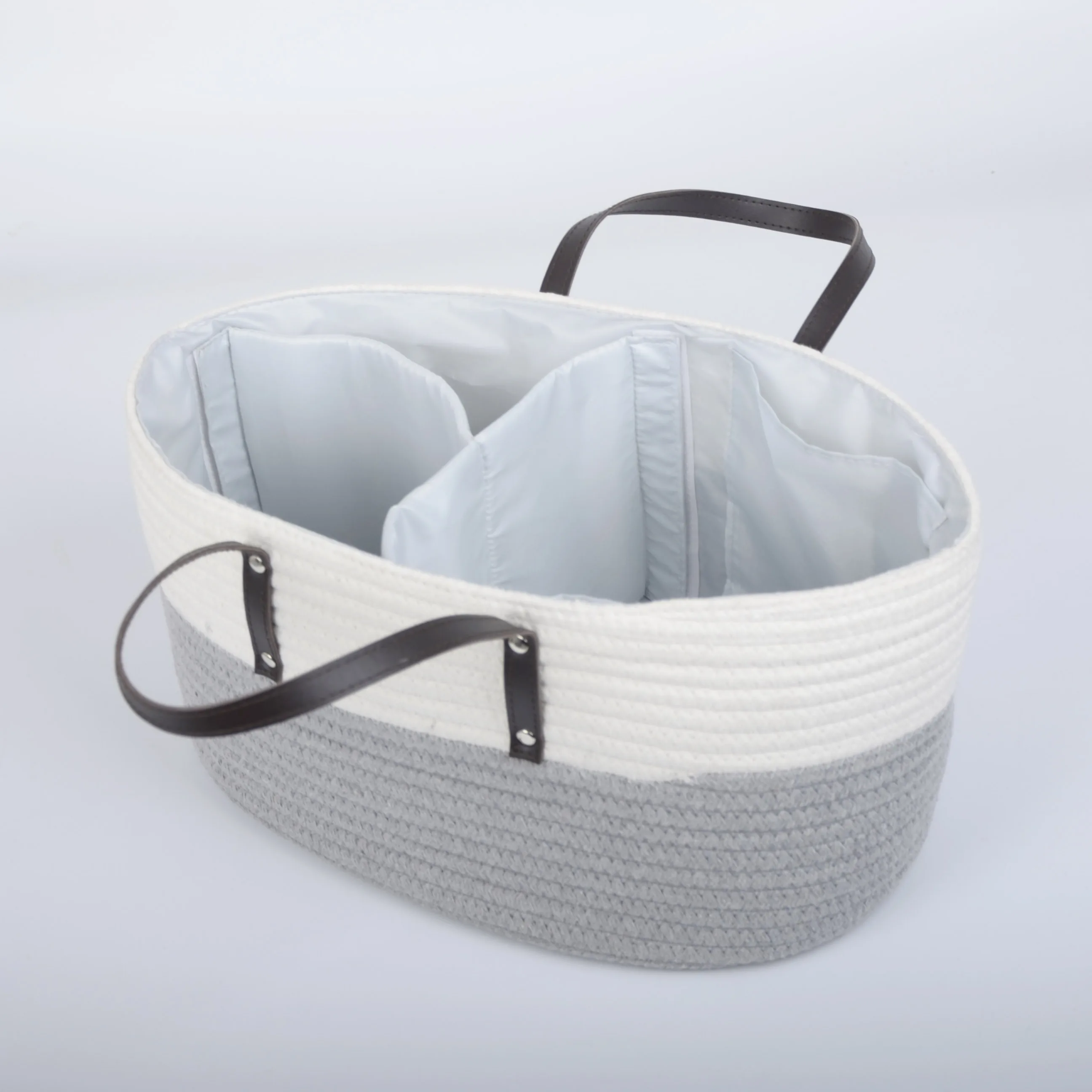 Felt baby nursery diaper caddy storage bag basket bins organizer toy kids storage basket with handle