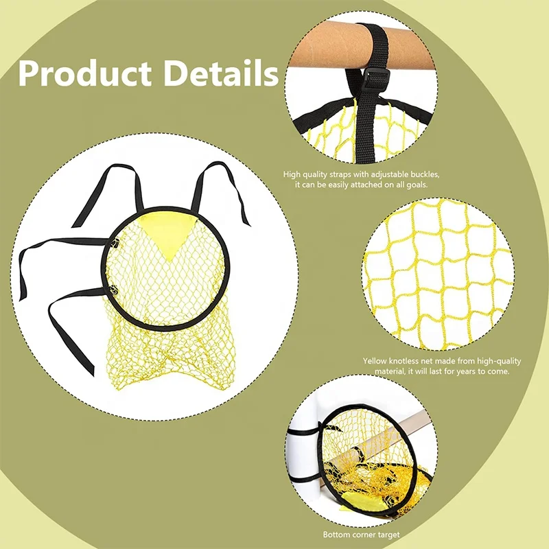 HOW TRUE High Quality Football Training Target Net Lightweight Portable Soccer Goal Practice Net For Younger Teens Corner Shoot