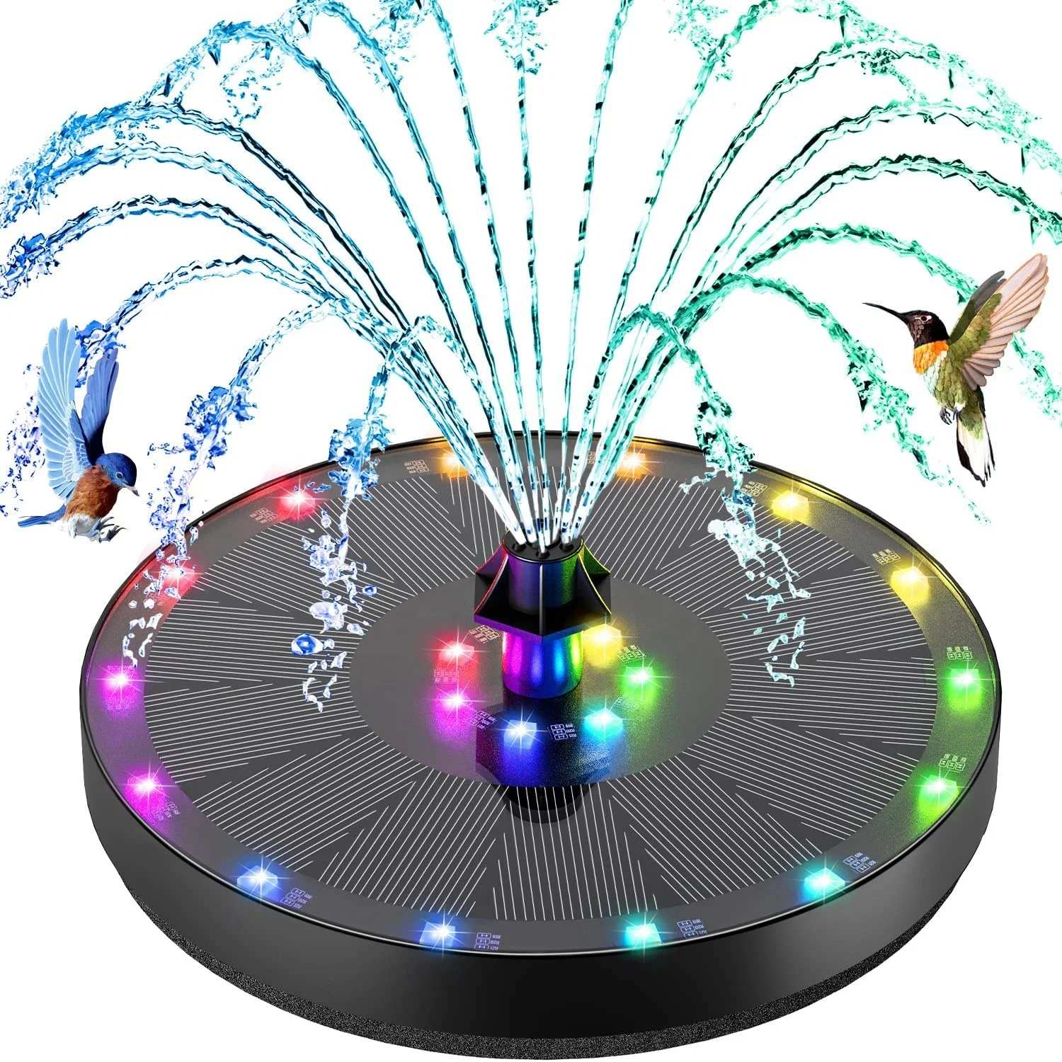 outdoor solar 3.5w pump fountain with led floating water pump for pool