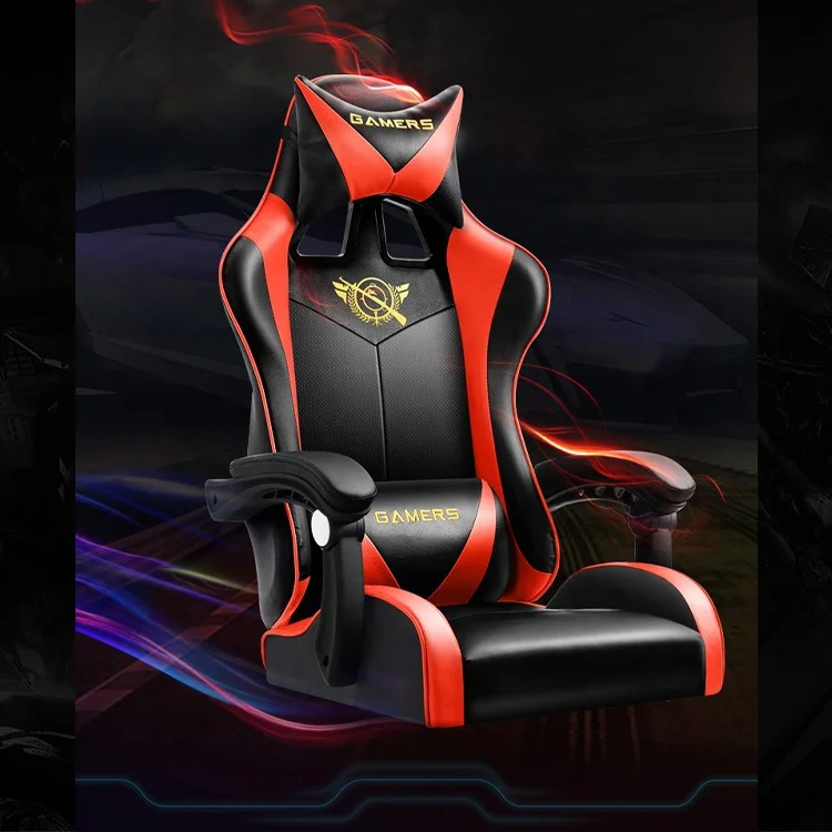 Silla Gamer Home Hotel Office E-sports Competition Chair Leather Pc Massage Game Chair Gaming With Footrest
